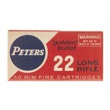 "22LR Peters "" Golden Bullet"" Rim Fire (AM707)" - 1 of 2