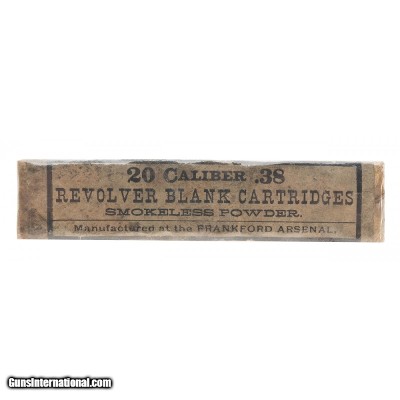 ".38 Caliber Revolver BLANK Cartridges (AM713)"