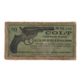 ".38 Cal. Long Colt CF Cartridges (AM725)" - 1 of 1
