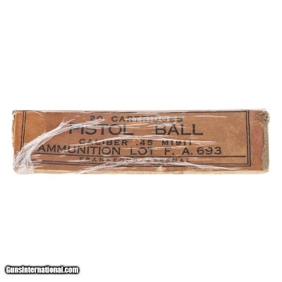 ".45 Caliber M1911 Pistol Ball 20rds (AM736)"