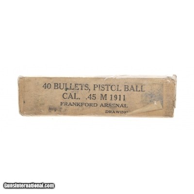 ".45 Caliber Bullets Only "" No Shells"" Pistol Ball (AM767)"