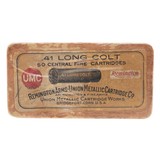 ".41 Long Colt CF Cartridges By Rem. UMC (AM789)" - 1 of 2