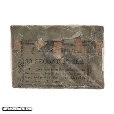 "Five 10 Second
Cannon Fuzes Dated 1863 (AM807)"