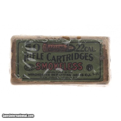 ".22 Long Smokeless Target Cartridges Empty Box (AM822)"