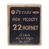 "22 Hornet High Velocity Partial Box (AM825)" - 2 of 2