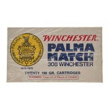 "308 Winchester Palma Match Empty Box (AM826)" - 1 of 2