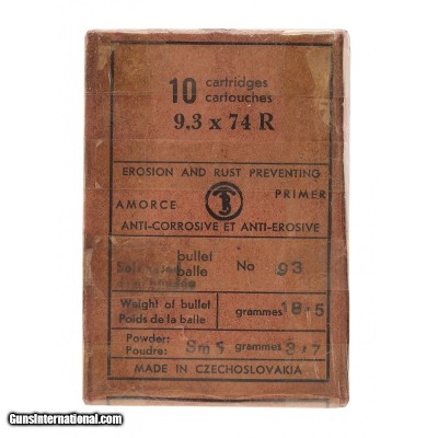 "9,3x74R Caliber for Big Game (AM886)"