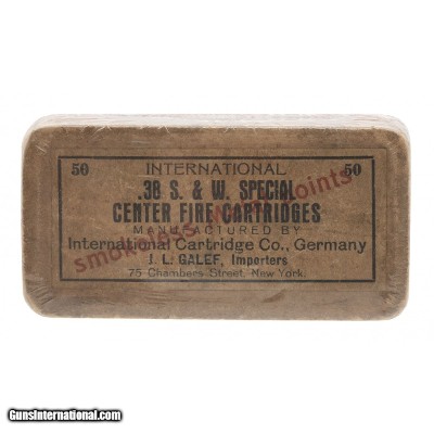 ".38 S&W Special CF Cartridges By International (AM915)"