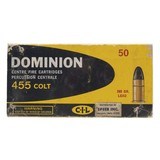 "455 Colt CF Cartridges By Dominion (AM876)" - 1 of 1