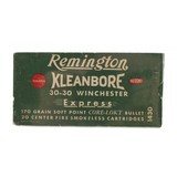 "30-30 Winchester Kleanbore Vintage Ammo (AM518)" - 1 of 2