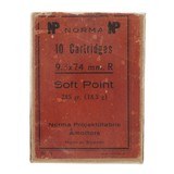 "9,3x74mmR
Soft Point By Norma (AM895)"