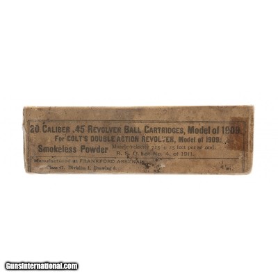 ".45 Caliber Revolver Ball Cartridges (AM914)"
