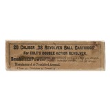 ".38 Caliber Colt`sRevolver Ball Cartridges(AM920)" - 1 of 1