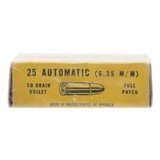"25 Automatic CF Cartridges By Winchester (AM925)" - 2 of 2