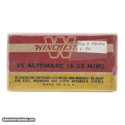"25 Automatic CF Cartridges By Winchester (AM925)"