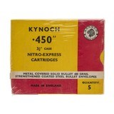 ".450 Kynoch Nitro-Express 3 1\4 Case 480Grn Bullet (AM946)" - 1 of 2