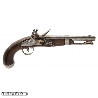 "U.S. Model 1836 flintlock pistol by Waters .54 caliber (AH8310) DTX"