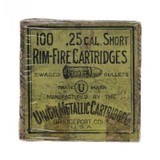 ".25 Caliber Short Rim-Fire Cartridges (AN084)" - 1 of 2