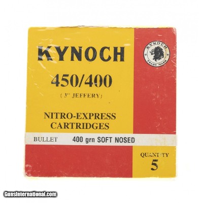 "450/400 Nitro-Express 400grn By Kynoch (AN020)"