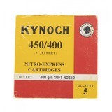 "450/400 Nitro-Express 400grn By Kynoch (AN020)" - 1 of 1