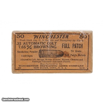 ".32 Automatic Colt Empty Box By Winchester (AN024)"