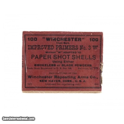 "No.3W Improved Primers for Paper Shot Shells.(AN037)"