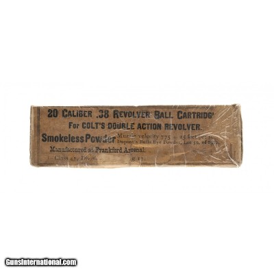 ".38 Revolver Ball Cartridges"".38 Long Colt""(AN072)"