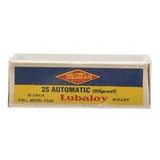 "25 Automatic Lubaloy Cartridges (AM1076)" - 2 of 2