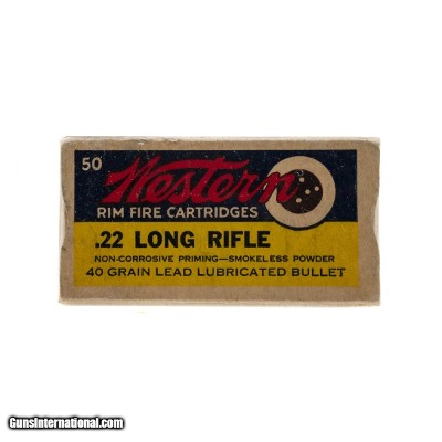 ".22LR RF Cartridges by Western (AM1087)"