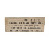 "Caliber 45 Blank Cartridges (AN121)" - 1 of 1