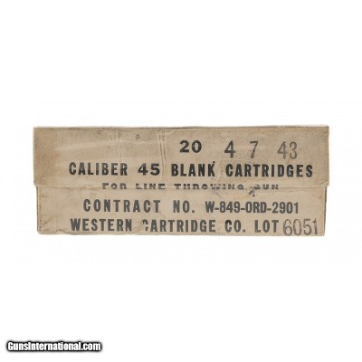 "Caliber 45 Blank Cartridges (AN121)"