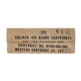 "Caliber 45 BLANK Cartridges (AN120)"