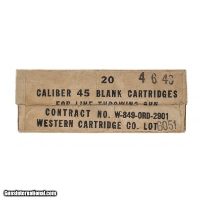 "Caliber 45 BLANK Cartridges (AN120)"