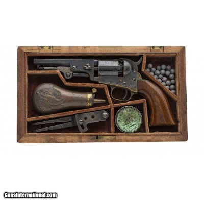 "Cased Colt 1849 Pocket .31 Caliber Revolver (C5262) DTX"