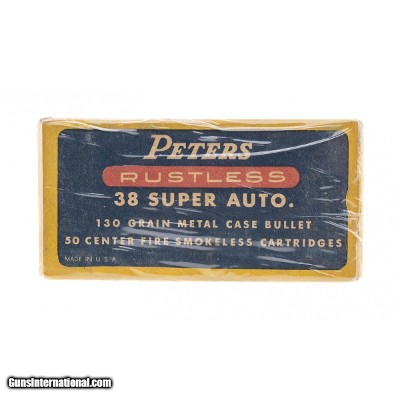"38 Super Auto Rustless 130Grain Metal Case (AN152)"