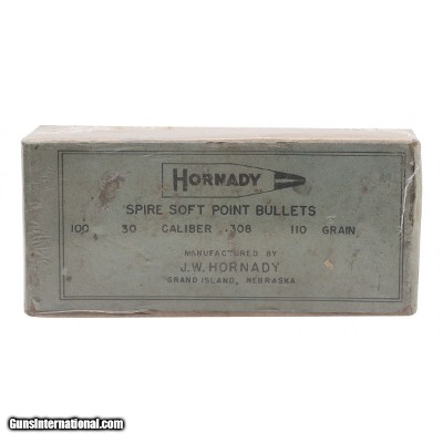 ".308 BULLETS by Hornady. 110grn .30 cal. Soft Point Bullets (AN157)"