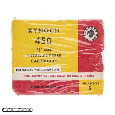 ".450 Nitro Express 3 1/4"" Case Cartridges (AN107)"