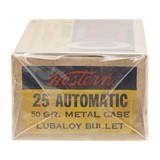".25 Automatic Cartridges By Western (AN134)" - 2 of 2