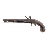 "U.S. Model 1819 North flintlock pistol dated 1822. (AH2589)" - 7 of 8
