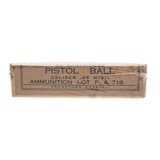 ".45 Caliber M 1911 Pistol Ball Ammunition (AN175)" - 1 of 1