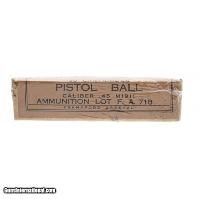".45 Caliber M 1911 Pistol Ball Ammunition (AN175)"