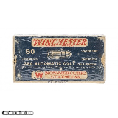 ".380 Automatic Colt Full Patch Cartridges (AN184)"