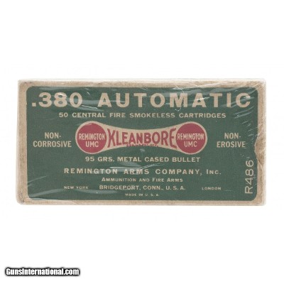 ".380 Automatic CF Smokeless 95 grs, Metal Cased Bullet (AN190)"