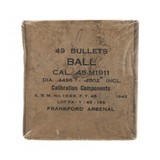 "49 Bullets Ball Cal.45 M 1911 from Frankford Arsenal (AN217)" - 1 of 1
