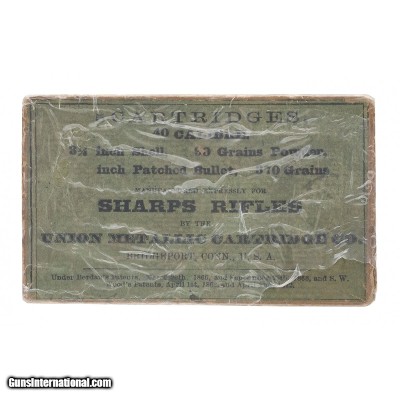 "40 Calibre Cartridges for Sharps Rifle (AN219)"