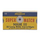 "22LR Super Match MKIII Rifle Cartridges (AN119)"