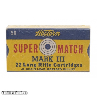 "22LR Super Match MKIII Rifle Cartridges (AN119)"