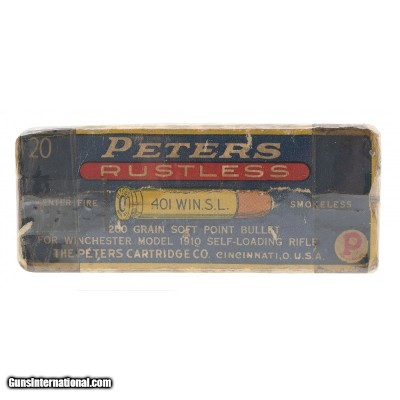 ".401 Winchester M1910 Self-Loading Cartridges (AM1057)"