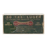 ".30 (7.65mm) Luger Remington Cartridges (AN101)" - 1 of 2