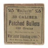 ".38 Caliber Patched BULLETS Only (AM272)" - 1 of 2